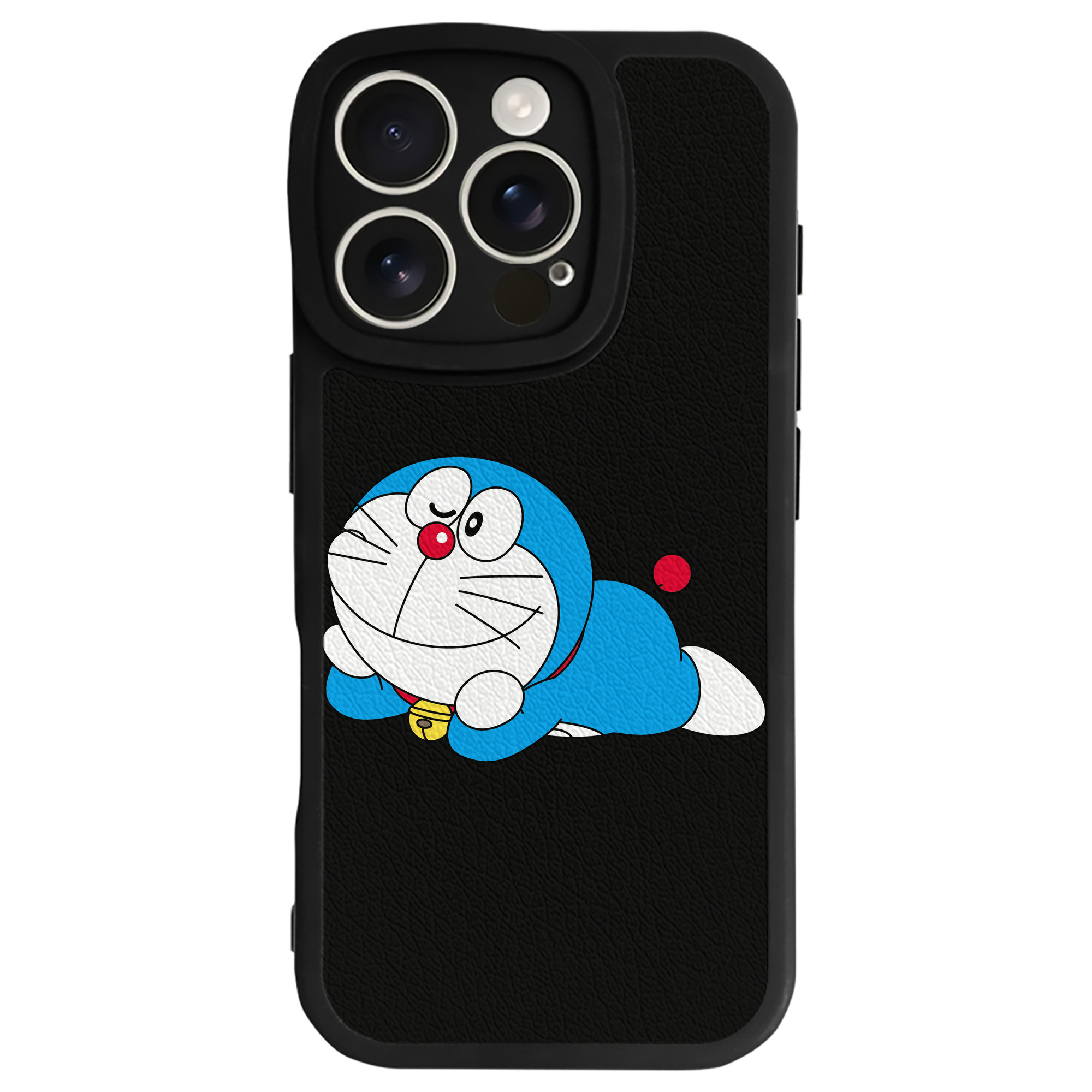 （画像用） ドラえもん Doraemon 【iPhone 16シリーズ対応】シリコンスマホケース（レザー調） 材質：シリコン